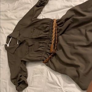Olive green dress